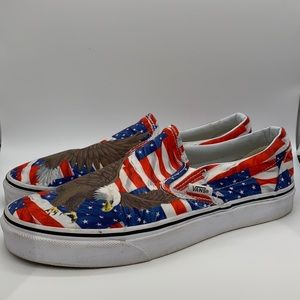 Vans American pride men’s size 8 woman size 9.5